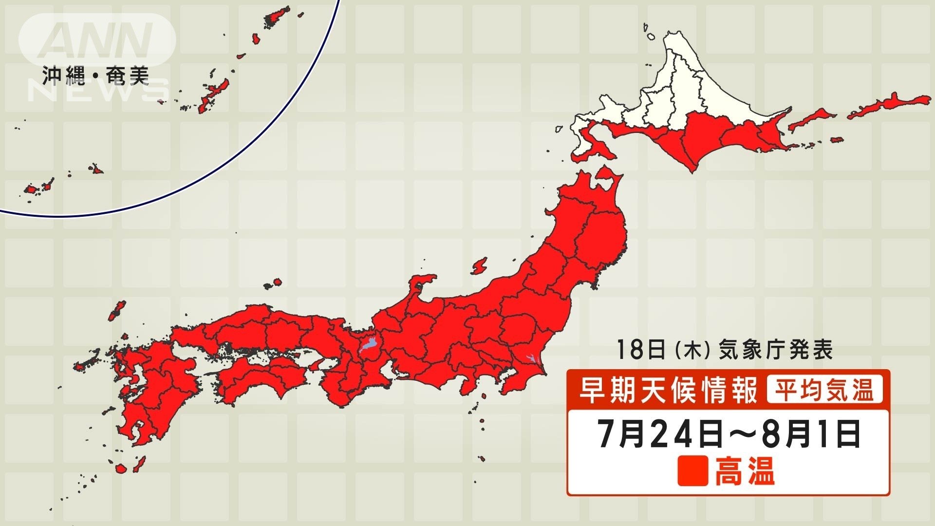 最も暑い時期に「10年に一度の高温」か