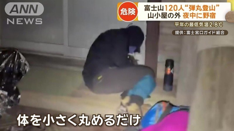 何もかぶらず体を小さく丸めるだけ