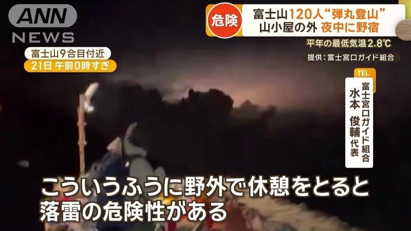 水本代表「（動画の）最後の方に雷が映っている」