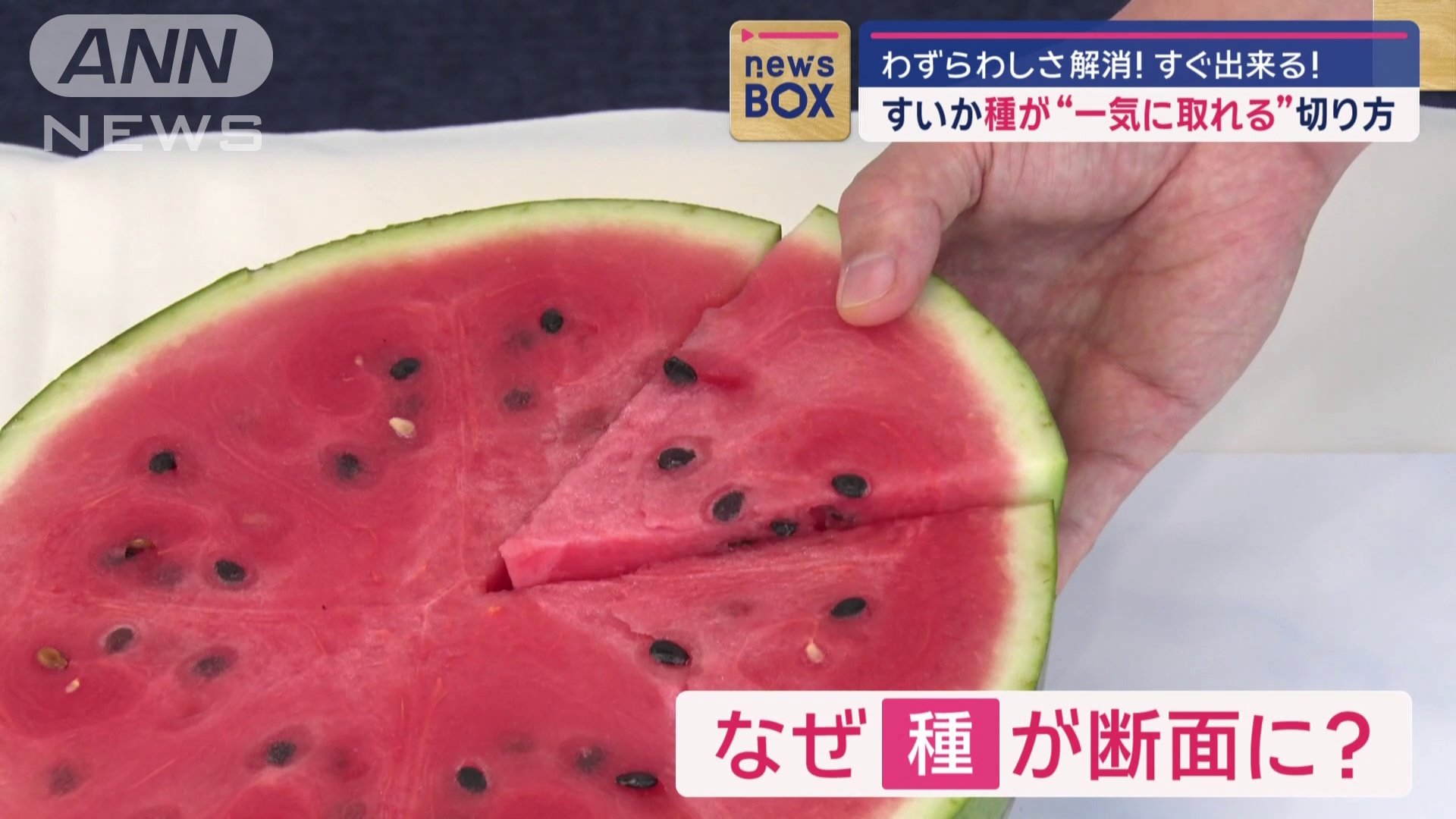 放射状に切る