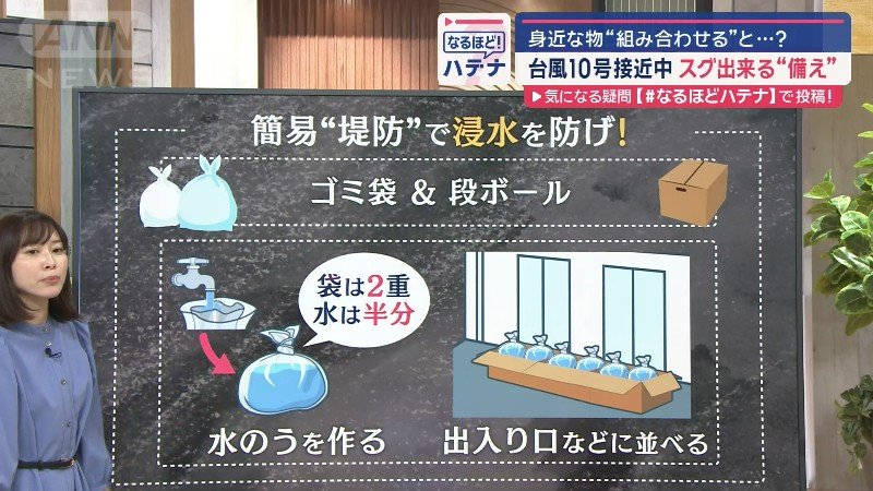簡易堤防を作る