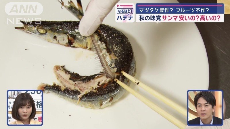 スルスルスルっと骨だけがきれいにとれた