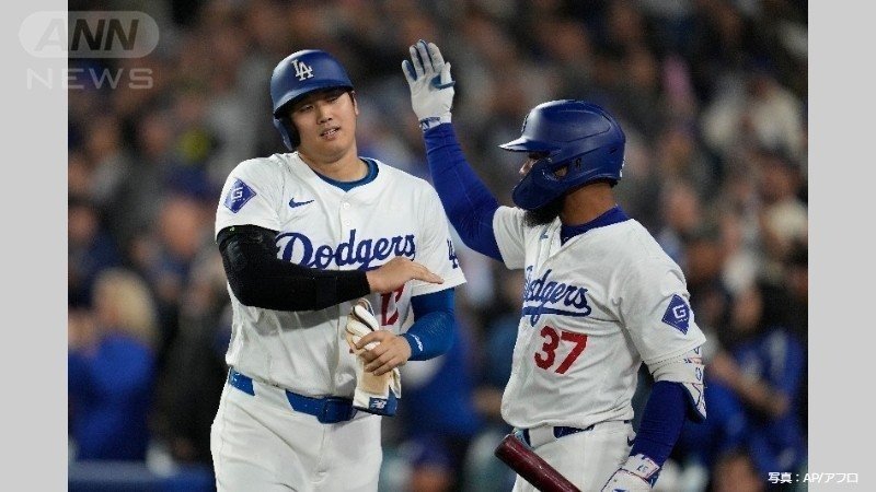 7回、決勝タイムリーを放った大谷