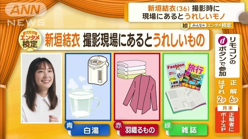 撮影現場にあるとうれしいものは何？