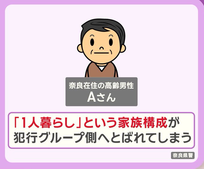 家族構成を知られてしまう