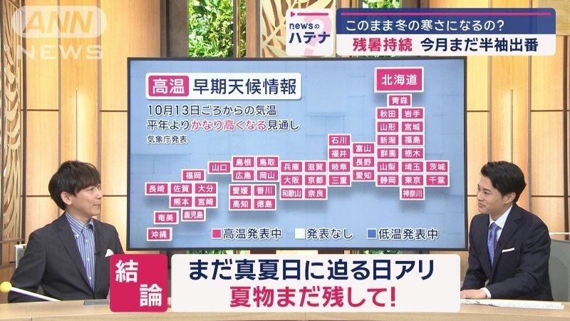 半袖をしまうタイミングが見つからない状況に