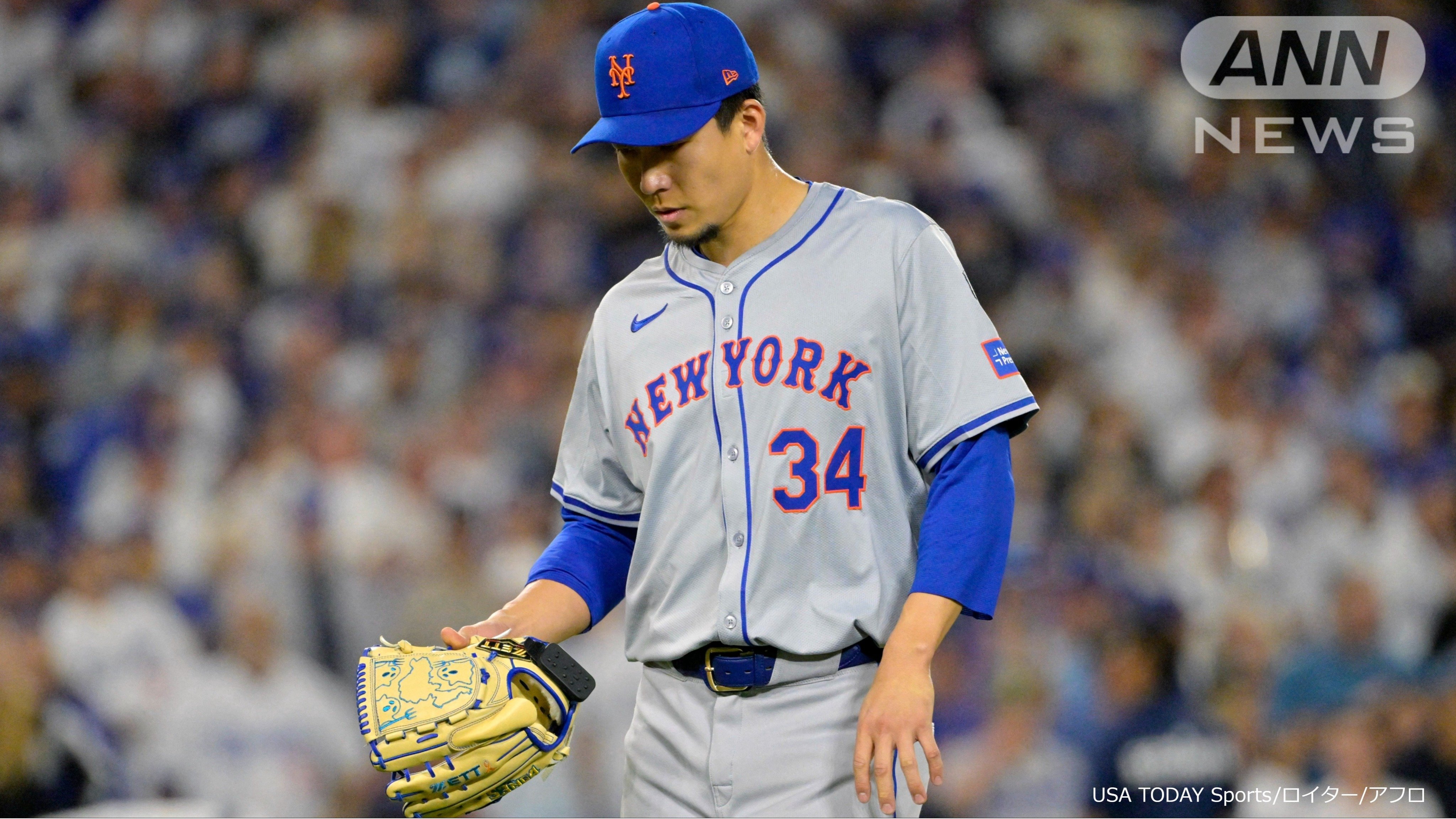 8回に得点を許し、マウンドを降りた千賀