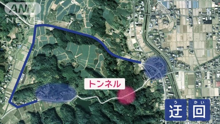 集落をつなぐ近道として作られたトンネル