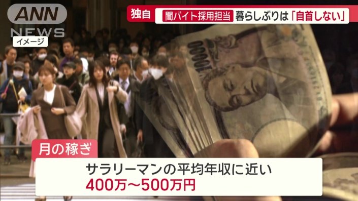 ひと月あたりの稼ぎ400万〜500万円