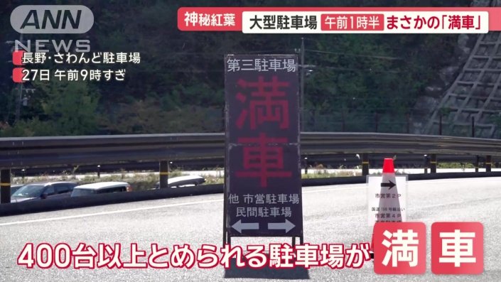 午前9時すぎには満車に