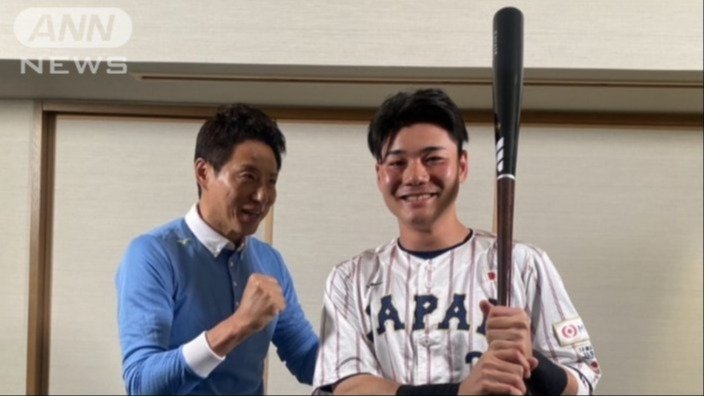 左から松岡修造、清宮幸太郎