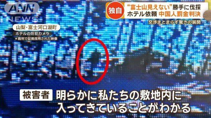 「明らかに私たちの敷地内に入ってきている」