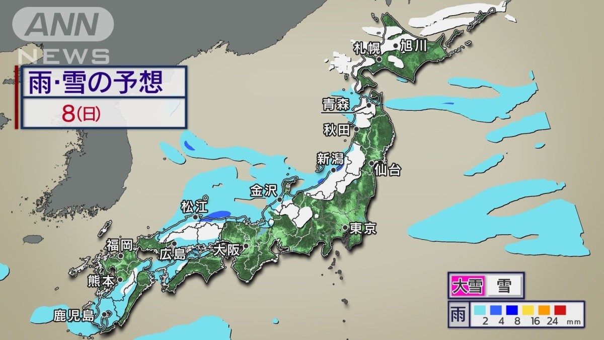 晴れ続きの関東　週末天気の注意点とは？　週末は冬本番　西日本でも雪降る寒さ
