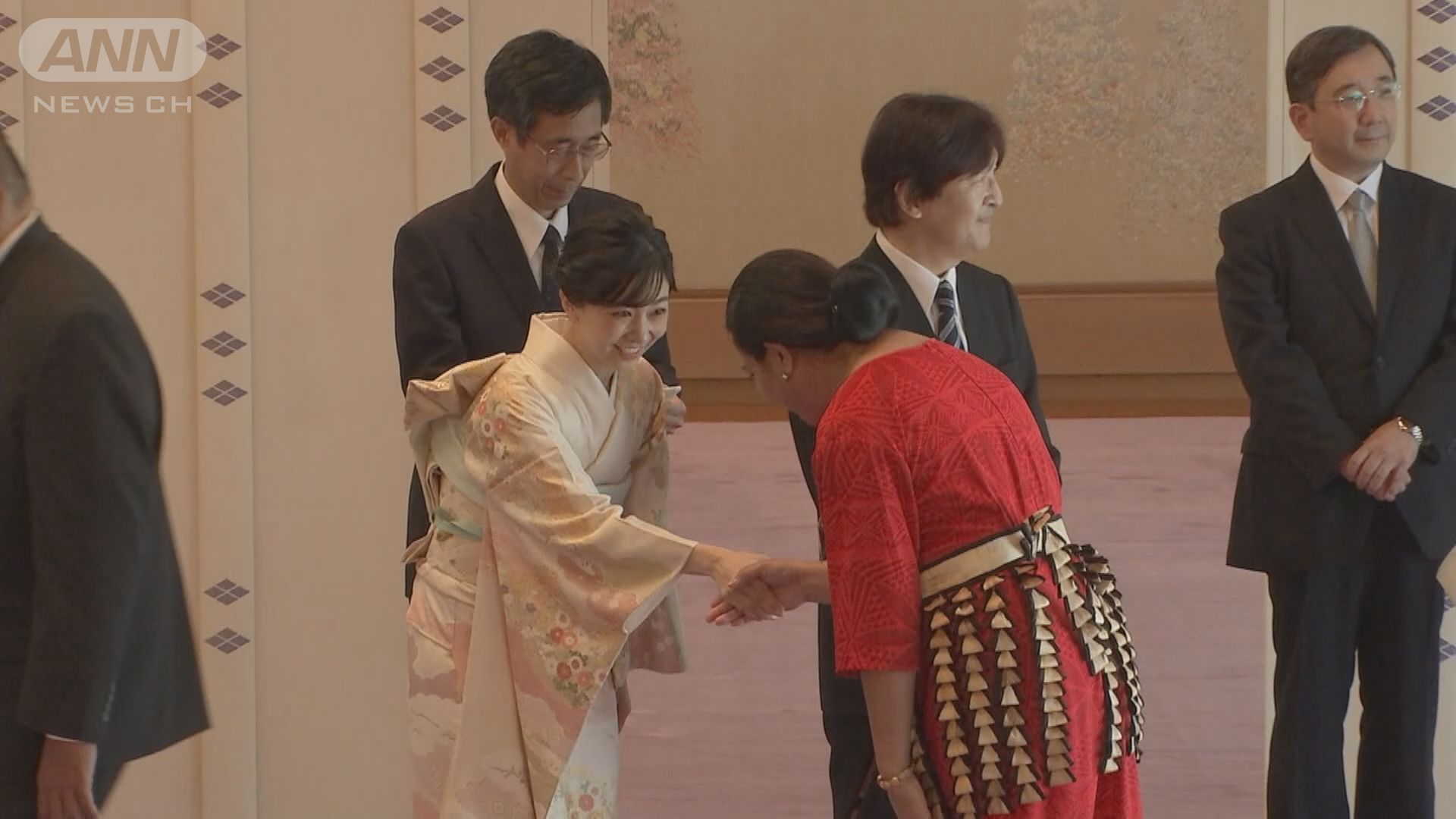 太平洋・島サミット　各国首脳夫妻らと