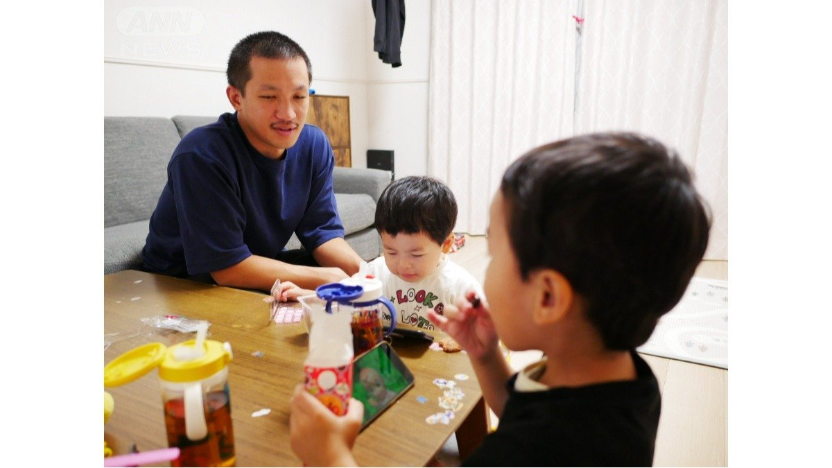 息子たちと過ごす中村亮也さん