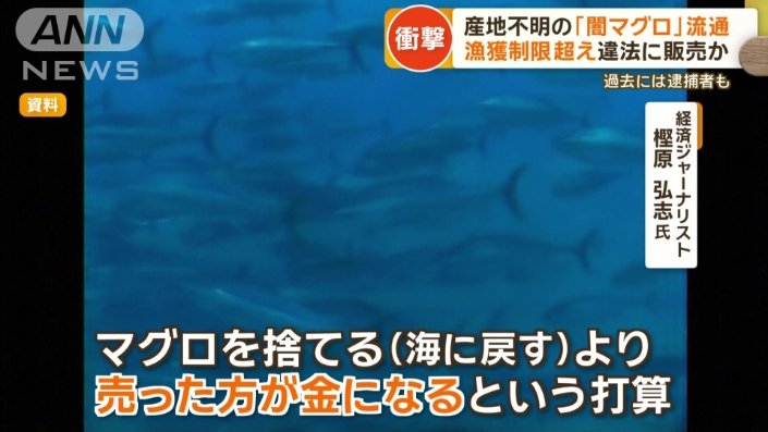 こっそり市場に出回る