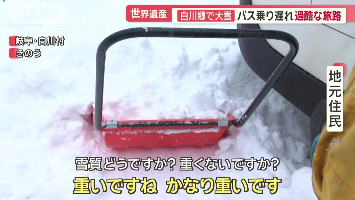 地元住民が苦労する量の雪