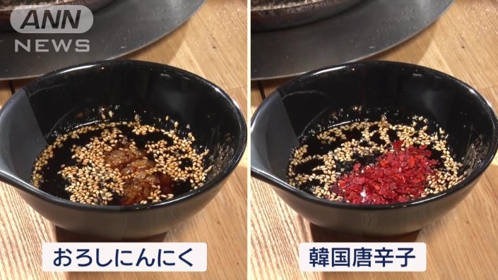 しょうゆベースの秘伝のタレにお好みで