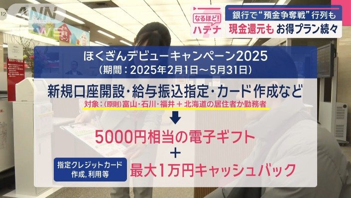 北陸銀行のお得なキャンペーン