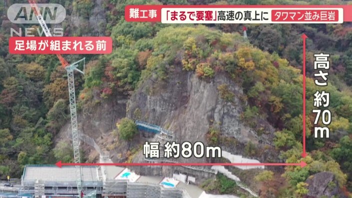 足場が組まれる前の様子