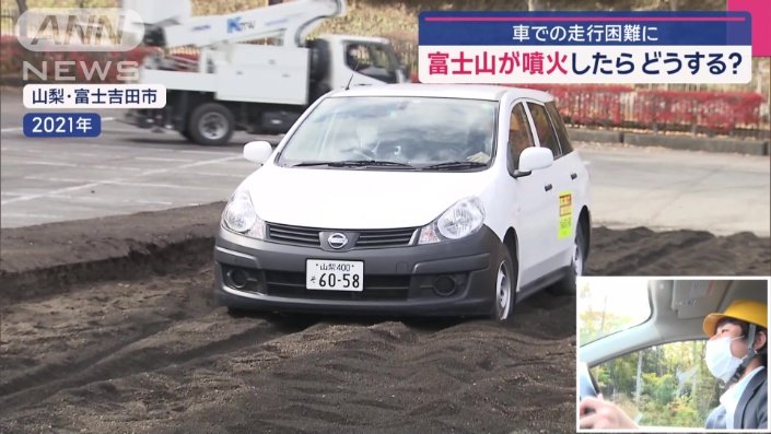 坂道では、車が前に進まない