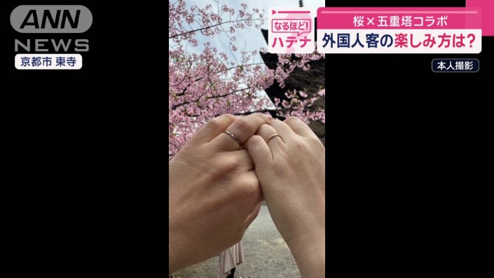 結婚指輪を重ね撮影