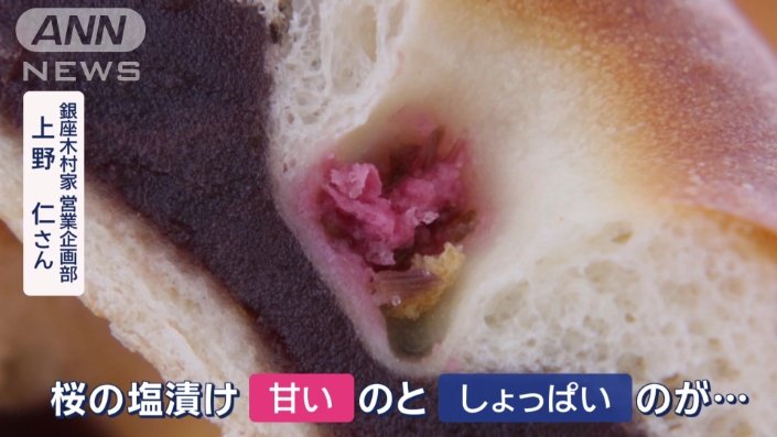 看板商品「桜あんぱん」