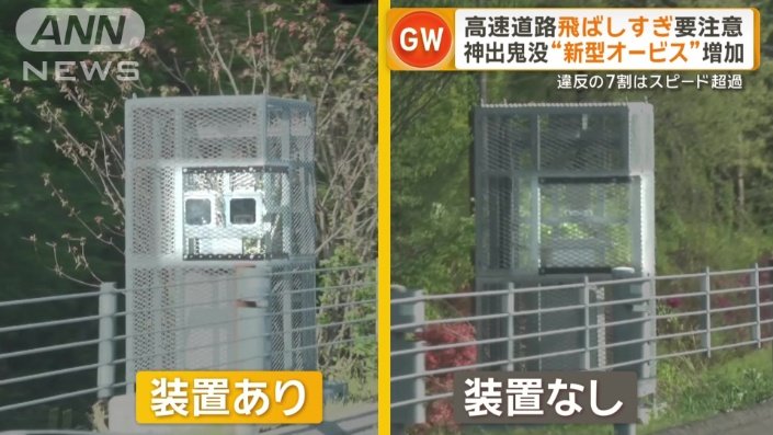 どこの拠点にオービス本体があるのか行ってみないと分からない