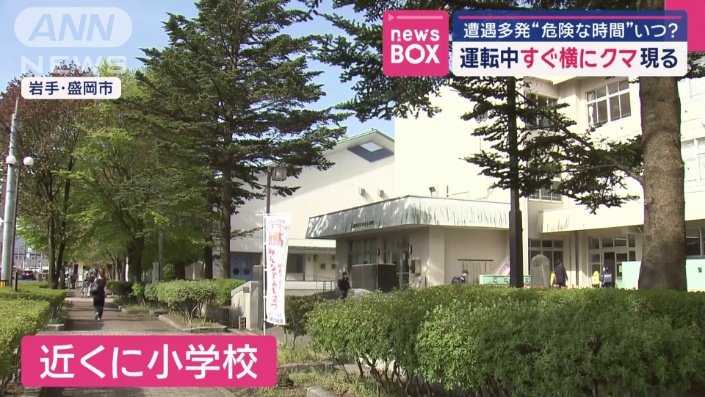 小学校が近くにある場所に出没