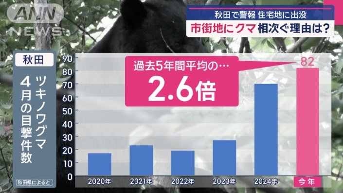 過去5年間の平均の2.6倍