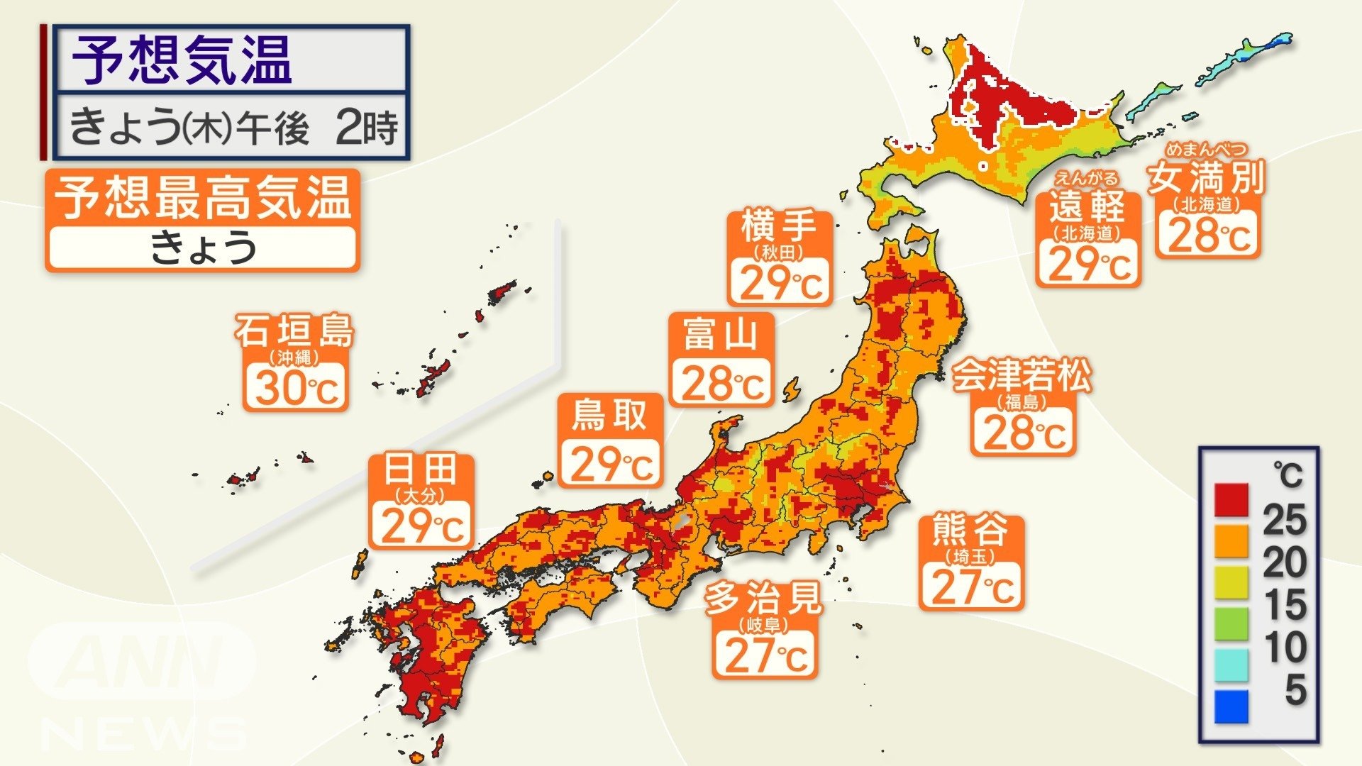 夏日続出　熱中症注意