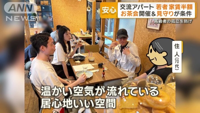 住人（70代）「年関係なしに、友達付き合いができる」