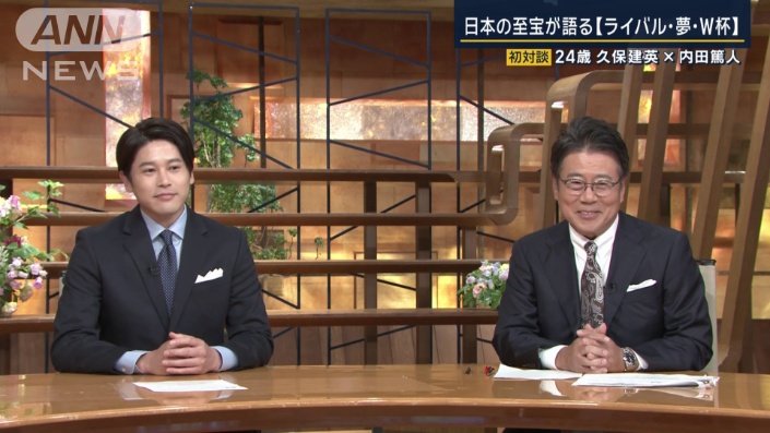 内田（左）　大越健介（右）