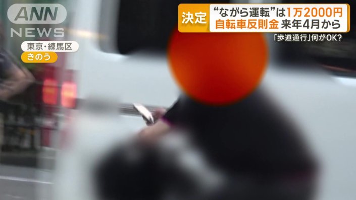 スマートフォンを見ながらの運転