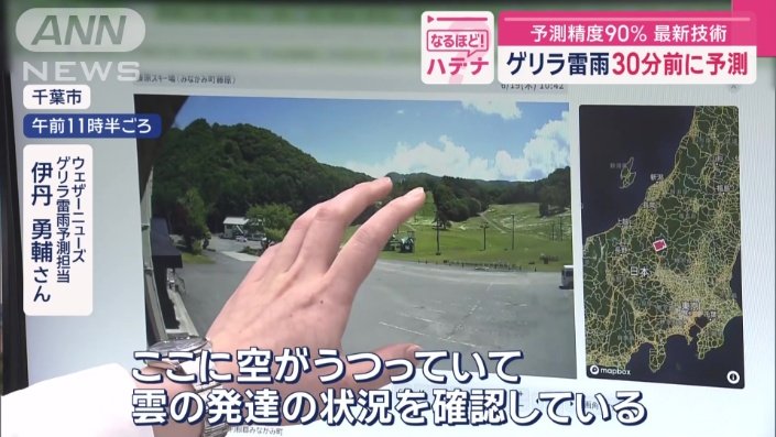 「雲が大きくなる過程をソラカメを見て追う」