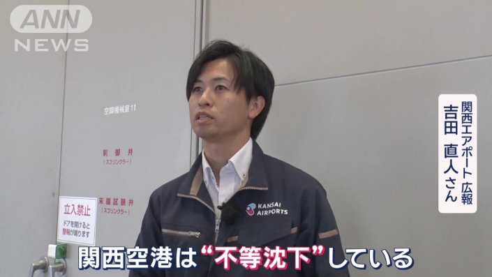 「“不等沈下”している」