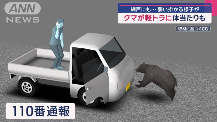 軽トラックに体当たり