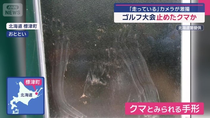 クマのものとみられる「手形」