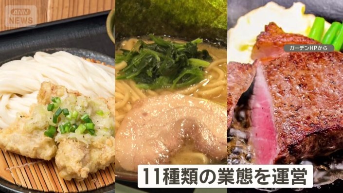11種類の業態を運営するまでに拡大