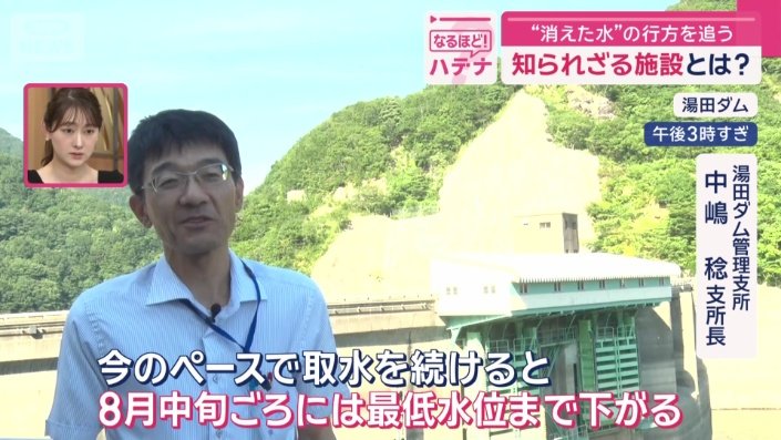 農業用水の取水量を半分に制限