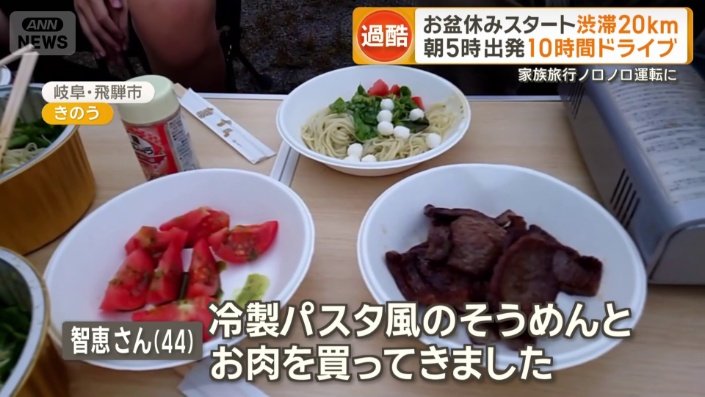 冷製パスタ風のそうめんとお肉