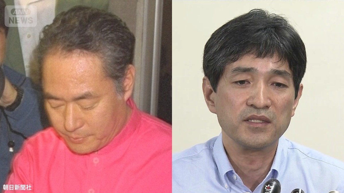 当時幹部だった早川紀代秀元死刑囚（左）と、元幹部でオウム真理教の後継団体「ひかりの輪」代表の上祐史浩氏