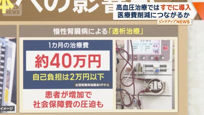 慢性腎臓病による「透析治療」