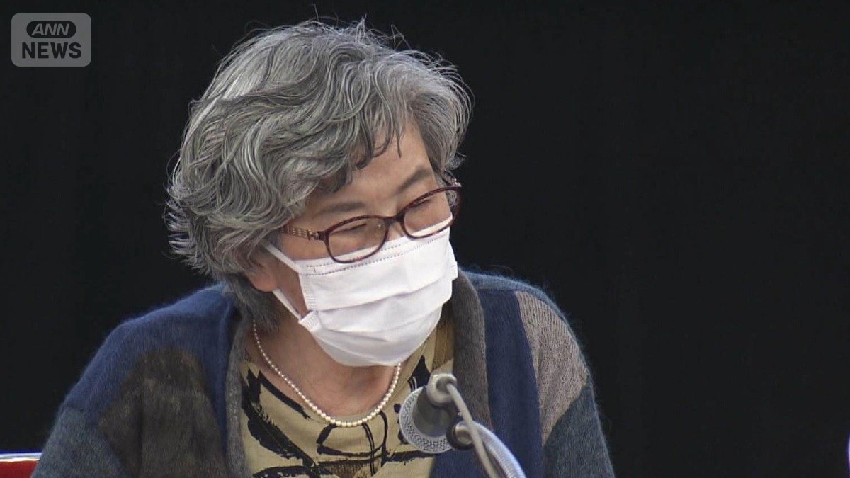 会見する高橋シズヱさん