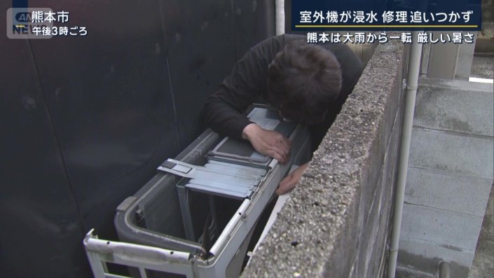 わずかな隙間での作業