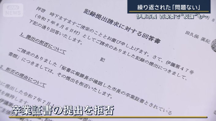 卒業証書の提出を拒否