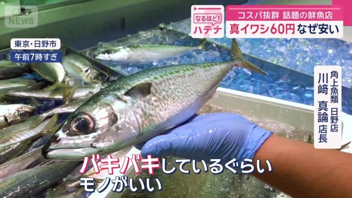 “バキバキ”のサバ