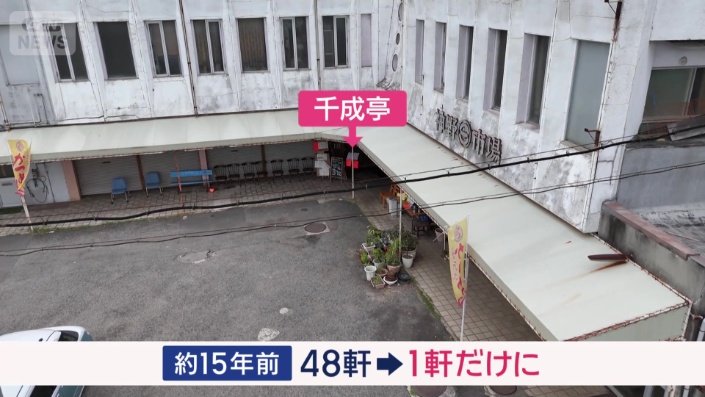 最盛期は48軒ものお店が集まっていたといいう