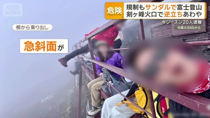 柵から乗り出し