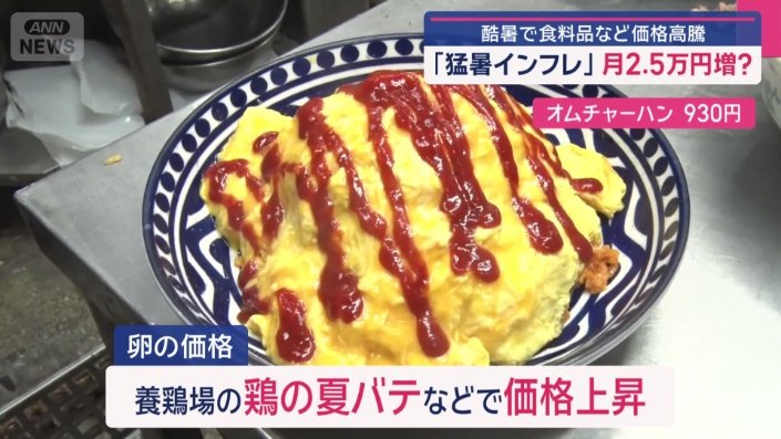 高騰の背景は鶏の夏バテ